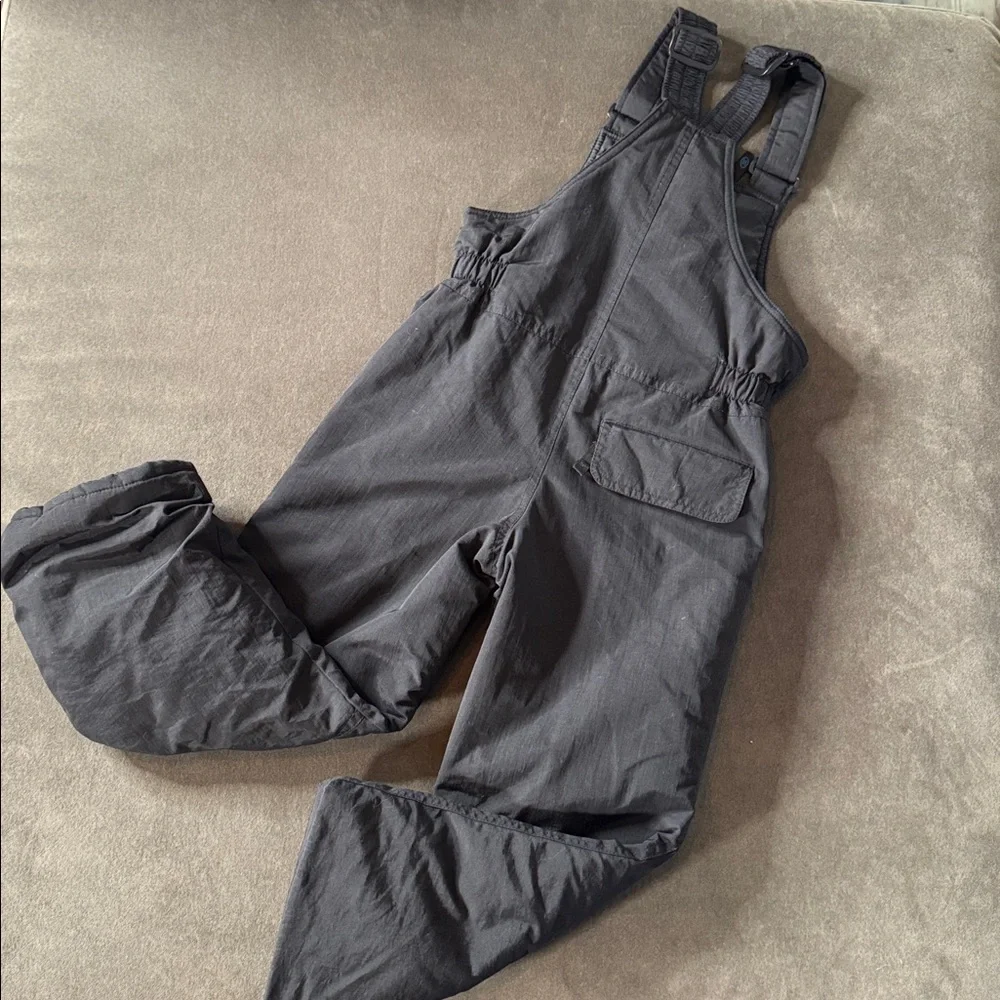 Kids Slalom Black Insulated Overall Snow Bib Toddler Size XL